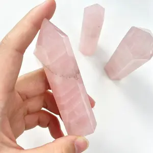 Natural Rose Quartz Crystal Tower - 180g Obelisk Point for Love, Meditation, and Home Decor