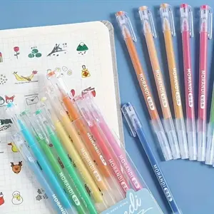 Colored Gel Pen Set, 1 Set Retro Colored Graffiti Pen, Stackable Colorful Ink Pen, Writing Pen for Office & School & Home
