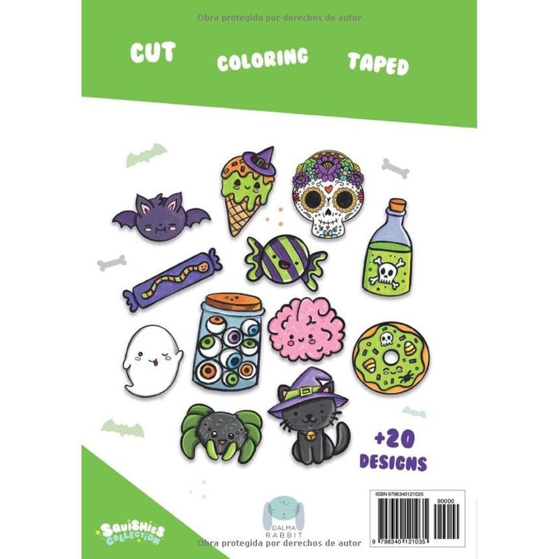 Paper Squishy Halloween: Coloring, cut and taped your paper craft squishes. (Squishies Collection) (Spanish Edition) Paperback – September 23, 2024