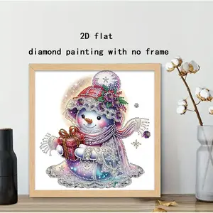 Snowman Diamond Painting DIY Kit, Includes Drill Tools, Perfect for Beginners, Creative Wall Art Decor, 30x30cm Unframed