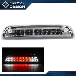 CROSSDESIGN LED 3rd Rear Brake Light Cargo Lamp Fit For 2014-18 Silverado/Sierra Clear Lens