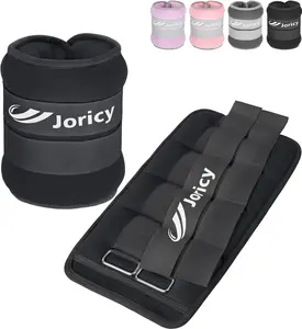 Ankle Weights a Pair of 1/2/3/4/6/8/10/12/20 LBS Wrist Leg Arm Weights for Women Men Kids Child with Adjustable Straps, Strength Weighted for Physical Therapy Running Walking Fitness Gym Workout JORICY