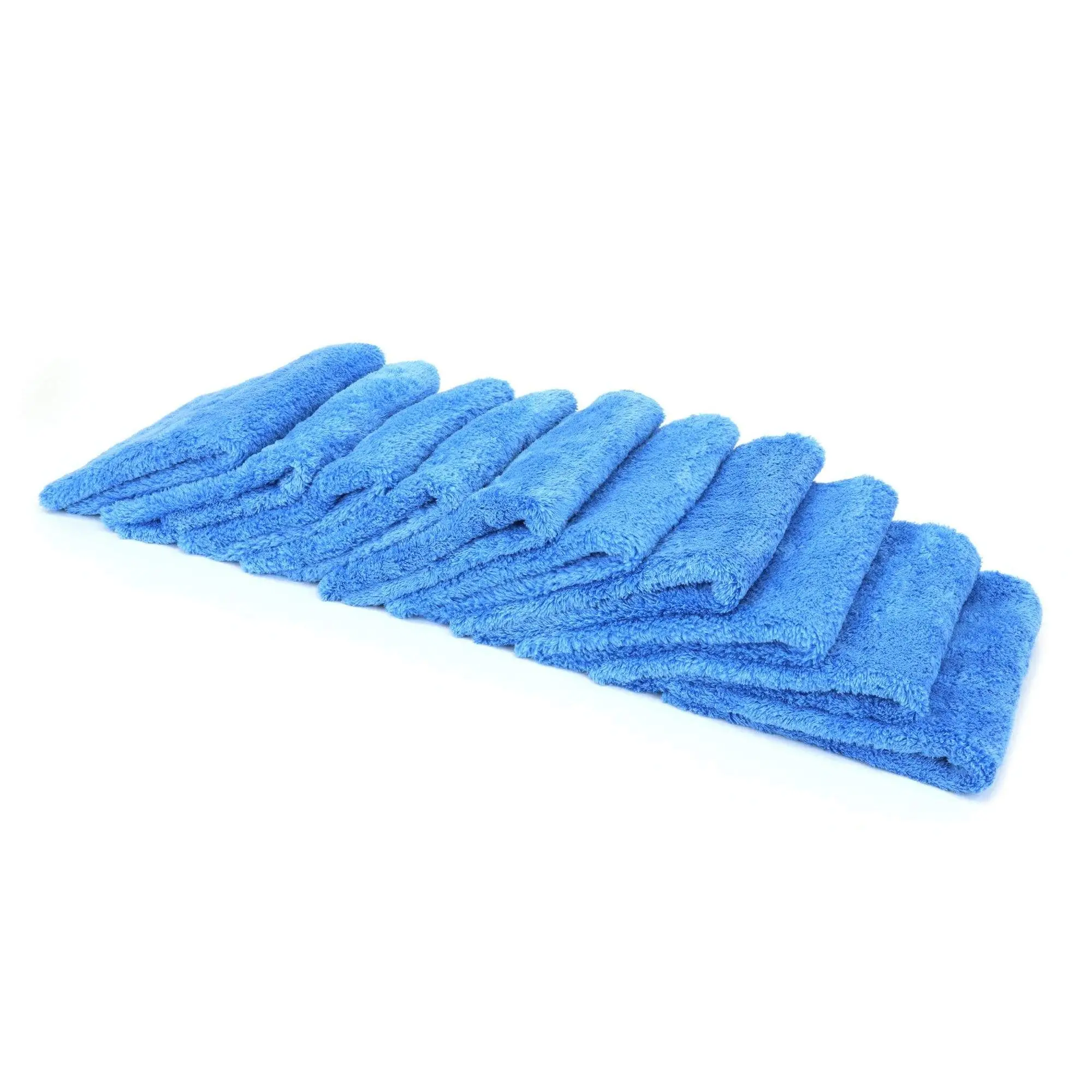 Plush Auto Detailing Microfiber Towel Multipack - 10-Pack Korean 470 GSM Polyester Fibre Towels, 16 in. x 16 in., Cushion Effect, Paint Surface Protection, Machine Washable, Auto Detailing Supplies, Microfiber Cloth Replacements, Car Cleaning Cloths