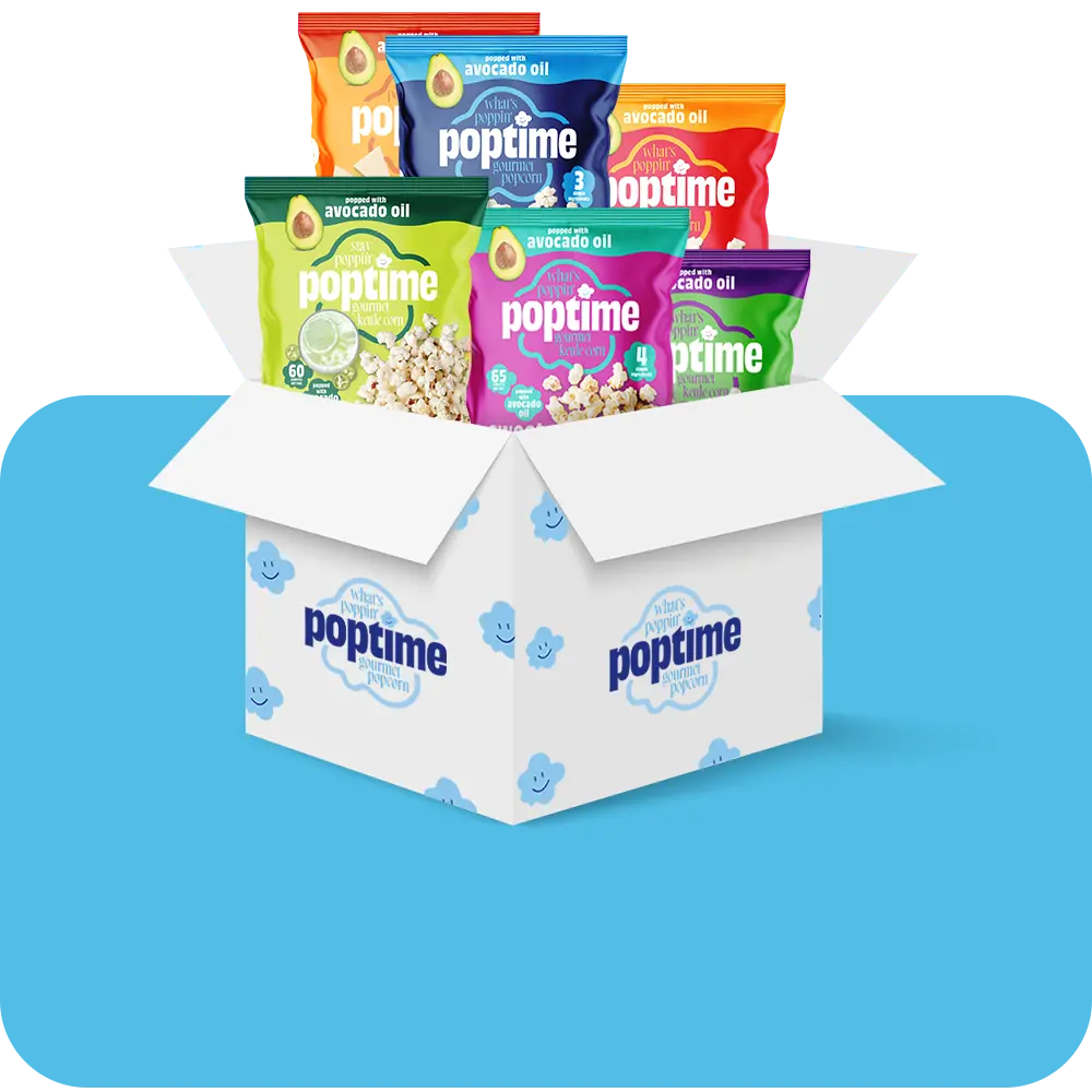 NEW Poptime Teaser Variety Popcorn Pack – Case of 6 NEW Poptime Teaser Variety Popcorn Pack – Case of 6
