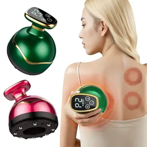 Portable Electric Massage Cupping Tool, Portable Spa, Smart Back Massager, Full Body Scratching Tool, 9-Level Heating Vibration Adjustment, Holiday Gift