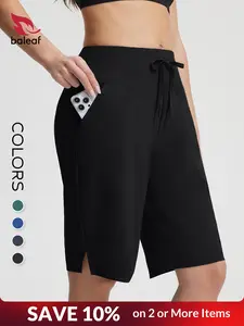 BALEAF Women's Long Swim Shorts High Waisted Tummy Control Knee Length Bermuda Swimming Bottoms Tankini Swimsuit with Inner Liner Pockets Quick Dry Lightweight Stretch Breathable Water Resistant Modest Swimwear for Beach Pool Surfing Outdoor #Summervibes
