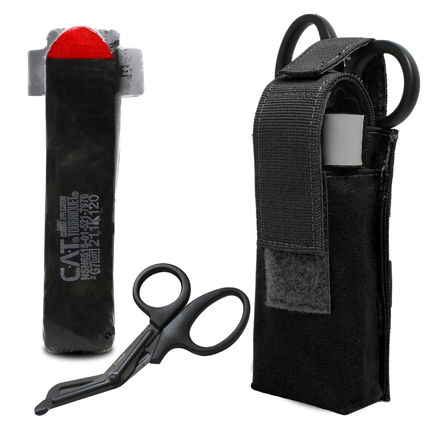 CAT GEN7 Tourniquet Set with Holder and Autoclavable Titanium Shears