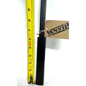 ANVIL'S Core Drilled 1" Outdoor Rails 6" Repair Brackets for Loose Railings Post Steel Grip Mount- Wrought Iron Metal Posts Broken Out of The Concrete Black
