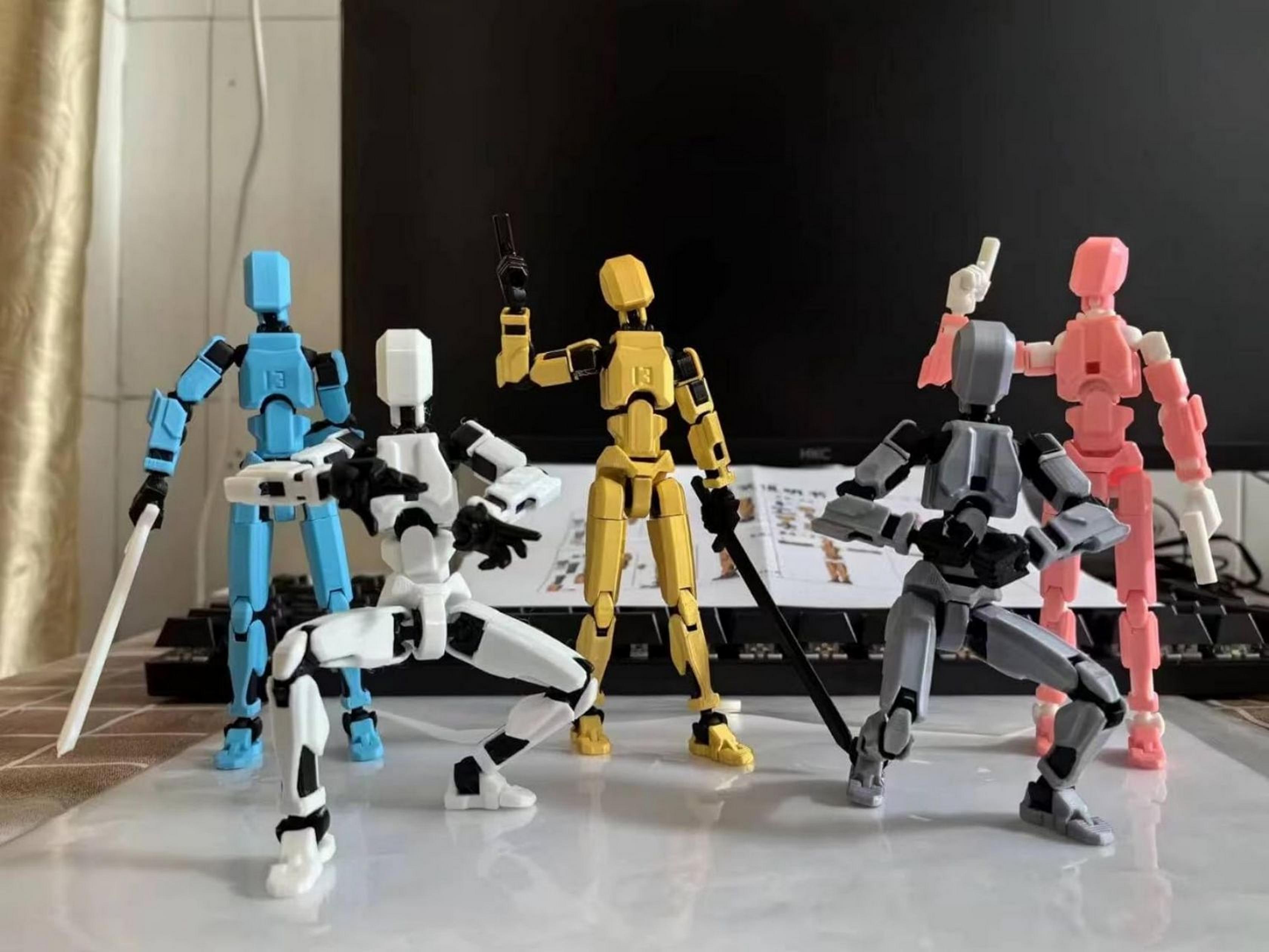 2024 Latest Style 13 Lucky Puppet Joints Can Move DIY Doll Generation Dummy Doll DIY Body Decompression Tabletop Display