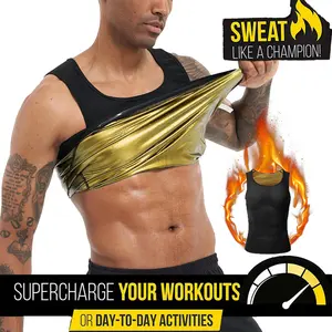 Sweat Vest Workout Tank Top Waist Trainer for Men Compression Workout Enhancing Vest