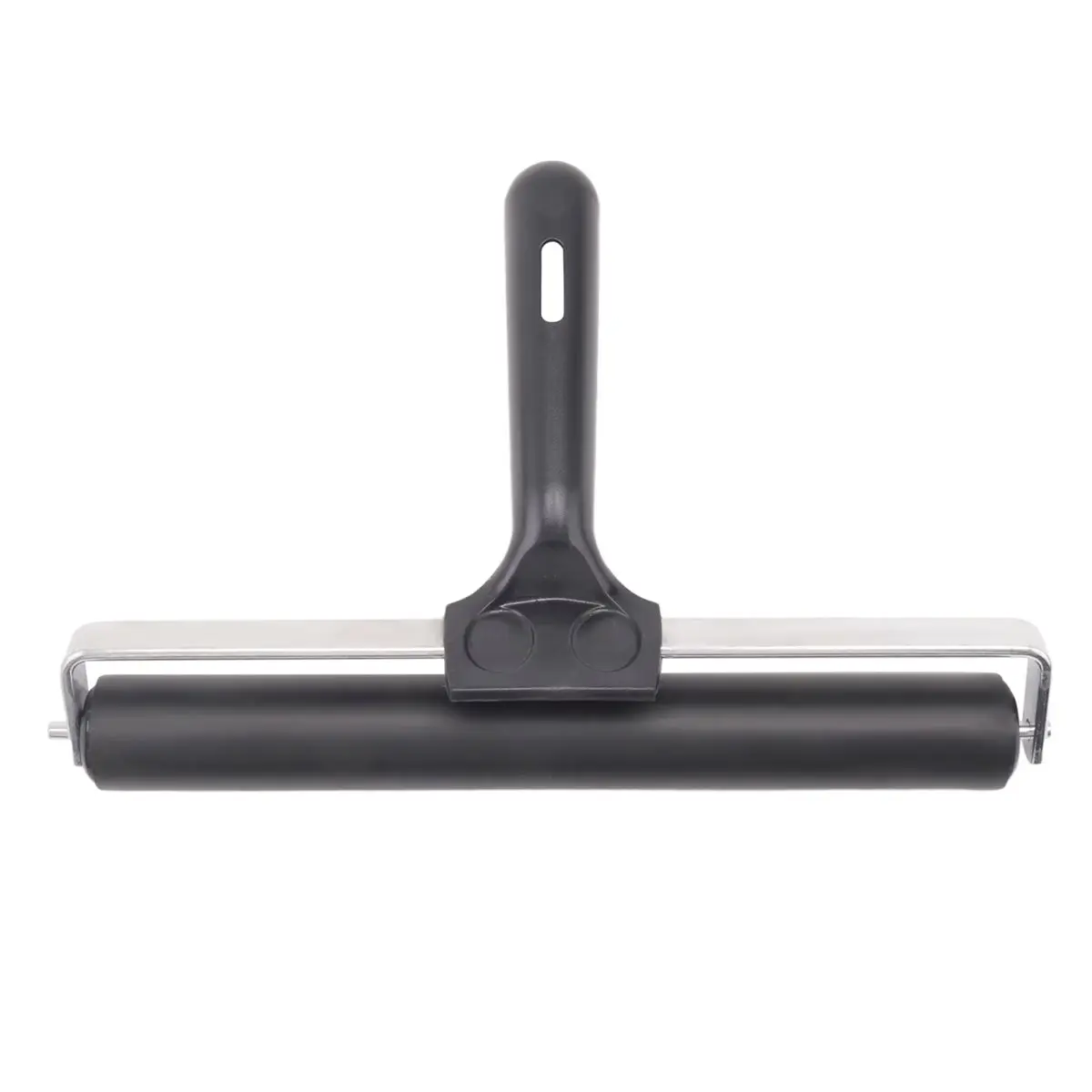8-Inch (20cm) Rubber Brayer Roller Brush, Household Appliance Accessory, Easy-to-Hold, Good Elasticity, Solid & Durable for DIY Users, DIY Art Craft Painting, Printmaking, Quickly Paints Large Areas, Spreads Ink & Glue Evenly on Smooth Surfaces, Quickly P
