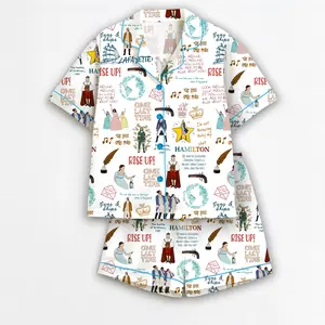 Hamilton Pajamas Set, American Musical Pajamas Set, Broadway Musical Pajamas Set, Rise Up Pajamas, Hamilton Musical , Alexander Hamilton