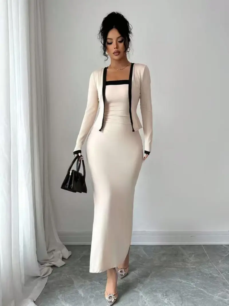long dress and cardigan outfit - TikTok Shop long dress and cardigan outfit - TikTok Shop