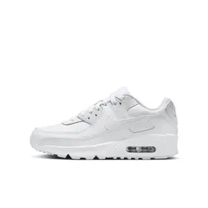 NIKE Air Max 90 "White Metallic Silver" with Metallic Finish and Lightweight Design Sneaker Trainer Athletic Shoes
