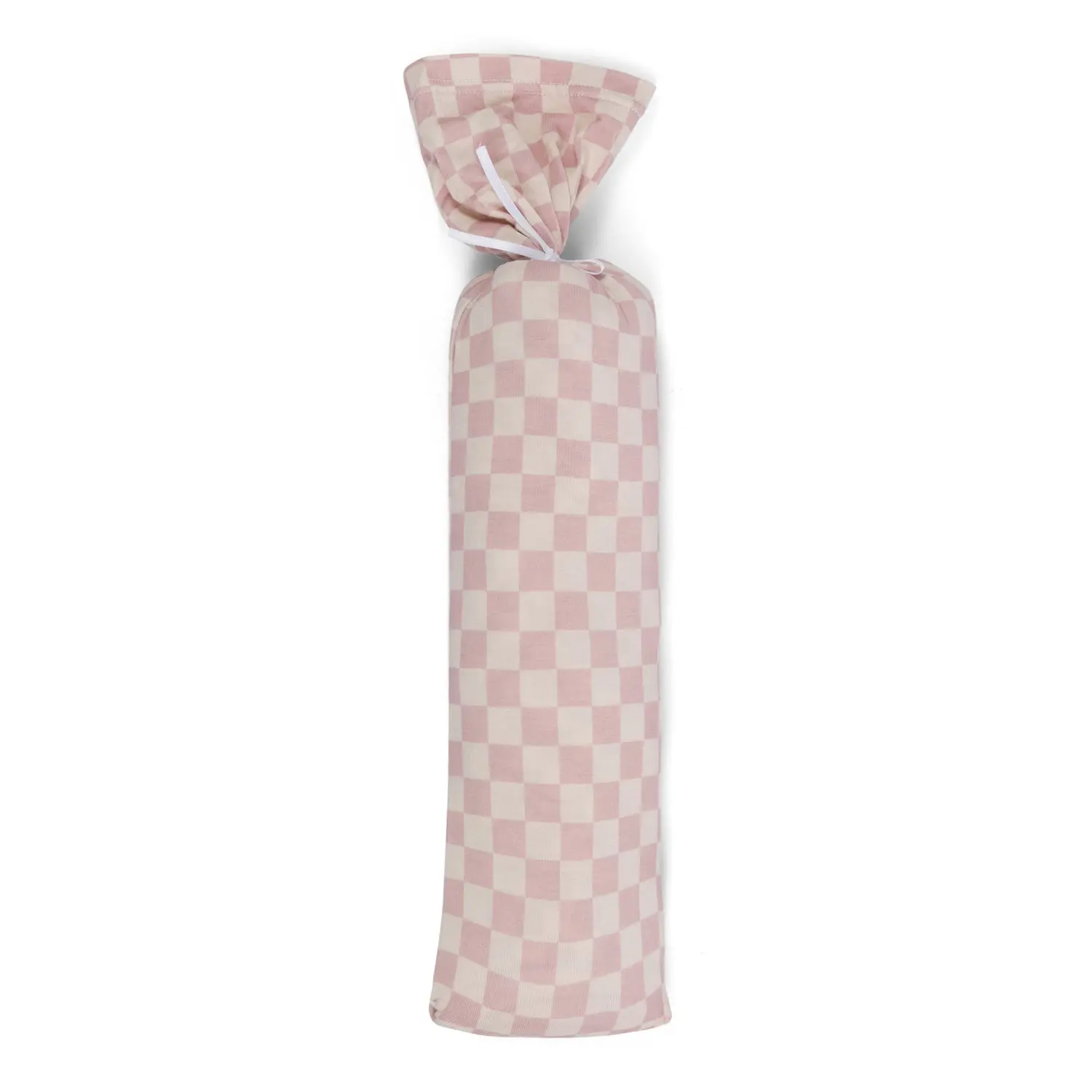 Checkers in Pink Swaddle, 45 x 45 Extra Large Baby Swaddle Blanket, Soft Bamboo Stretch Fabric, Swaddle + Nursing Cover Up + Stroller Cover, Pink Checkers, 45 x 45 in