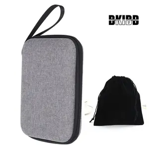 Leather EVA Digital Accessories Storage Bag Multifunction Earphones Power Charger Adapter Data Cord U Disk Hard Case Protector