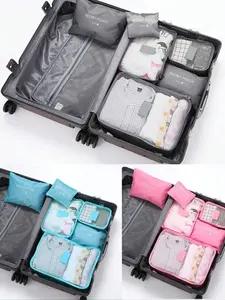 Folding Travel Storage Bag Set, Large Capacity Travel Organizer & Clothes Storage Bag, Travel Packing Cubes, Travel Organizer for Clothes, Towel, Toiletry, Travel Essentials, Travel Essentials Carryall