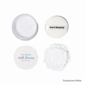 Kara Beauty Soft Focus Loose Setting Powder Translucent White Long Lasting Waterproof Formula with Aloe Hyaluronic Acid & Coconut Oil for Flawless Matte Finish