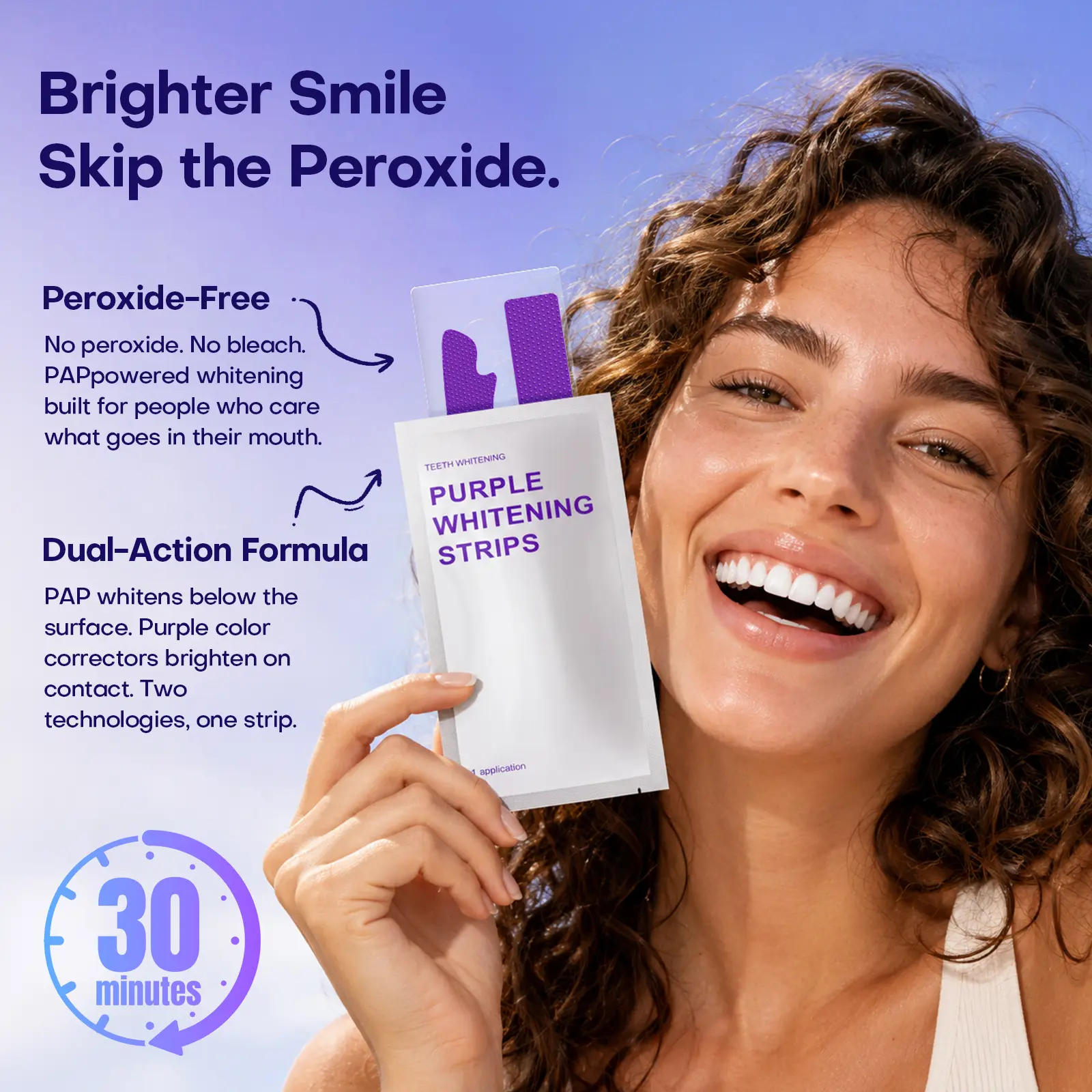 Teeth Whitening Strips, 28 Villsure Treatments Dental Whitening Kit, Enamel Safe Whitening Strips for Sensitive Teeth, Easy At Home Teeth Whitening, Whitening Strips Teeth