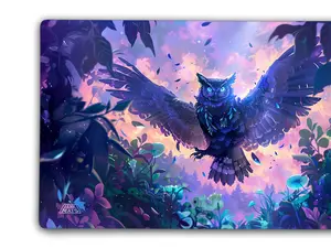 Owl of the Night Playmat 14"x24" Premium TCG Playmat