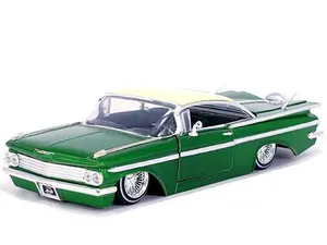 Jada 1:24 1959 Chevrolet Impala SS Lowrider Wire Wheels – Two-Tone (Green) – Street Low Limited Edition 35592