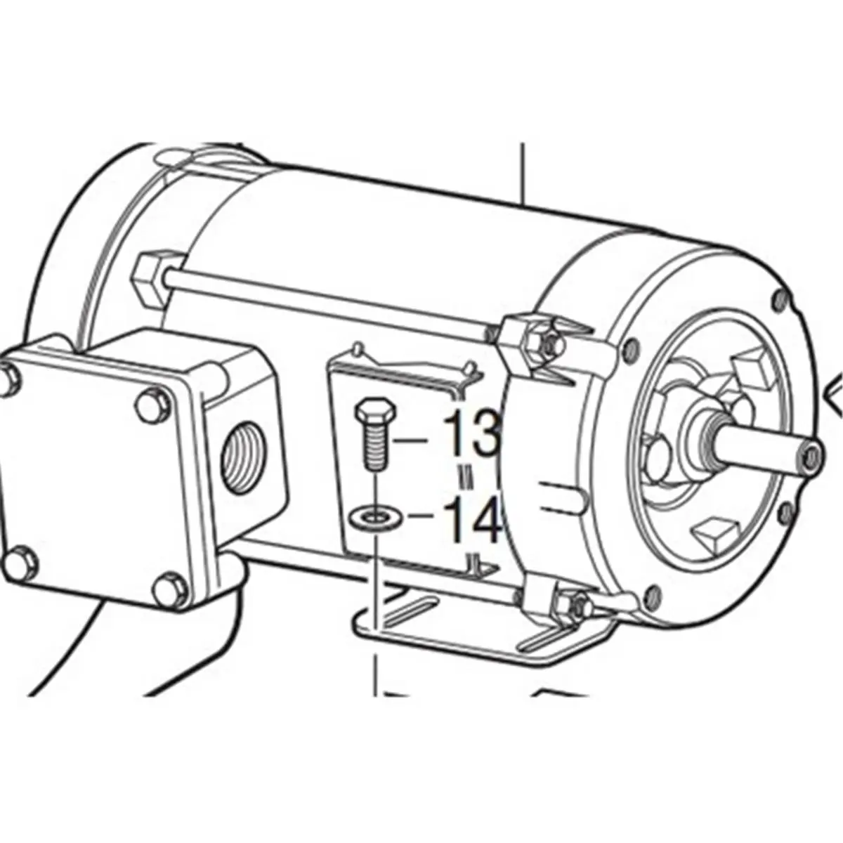 212 MAIN 120V Explosion-Proof Motor, Household Unit Blower Replacement Part, Fits Models 9515/9525