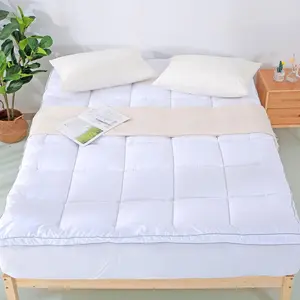 Microfiber Mattress Topper Mattress Pad Pillow Cover Quilted Fitted Mattress Protector 8-18" Deep Pocket Cooling Mattress Topper (Full 75"x54"x2" Inches, White)