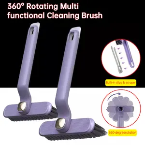 TikTokShopfalldealsforyou Multi-Function Rotating Crevice Cleaning Brush,V-Shaped Head, Upgrade Hard Bristle Crevice Gap Cleaning Brush, 360 Degree No Dead Corners Household Cleaning Tool for Cleaning Kitchen,Bathroom,Window