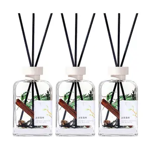SONG CHAO 3-Pack "Nature's Essence" Reed Diffuser Set - Upgraded Mist Forest Scent, 200ml Each - Long Lasting Home Fragrance & Air Freshener