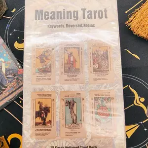 Tarot deck, tarot cards, meanings tarot deck gift deck. tarot deck gift set. meanings on cards to help you learn tarot reading. beginner tarot deck.