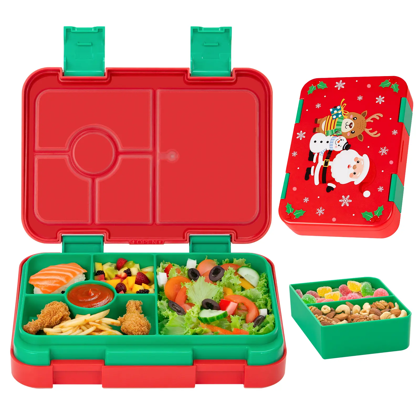 Lunch Box for Kids, Compartments BPA Free Dishwasher Safe Bento Container Back to School