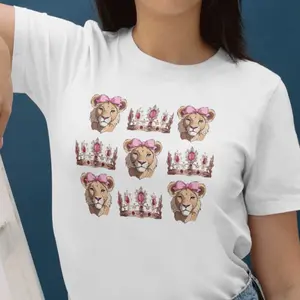 Women's Classic Cotton T-Shirt - lioness Design Womenswear