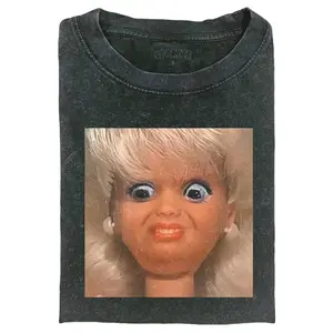 Barbie Girl Meme Shirt, Minimal Barbie Graphic T-Shirt, Funny Pop Culture Tee, Clean Y2K Meme Aesthetic, Casual Unisex Shirt