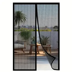 Magnetic Screen Door, Modern Magnetic Screen Door, Mesh Curtain for Various Room Types, Home Decor Supplies, Home Accessories, Living Room