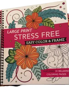 Large Print Easy Color & Frame - Stress Free: Adult Coloring Book with 31 Designs | Flowers, Mandalas & Nature | Perforated Pages, Spiral Bound | Gift for All Ages, Seniors & Beginners Spiral-bound – November 29, 2020