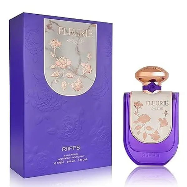 Riiffs Fleurie Violette Eau de Parfum Spray for Women, 3.4 Ounce