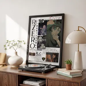 Subaru Natsuki Poster, Re:Zero Dark Fantasy Anime Wall Art, Japanese Decor for Study Room, Gift For Fans