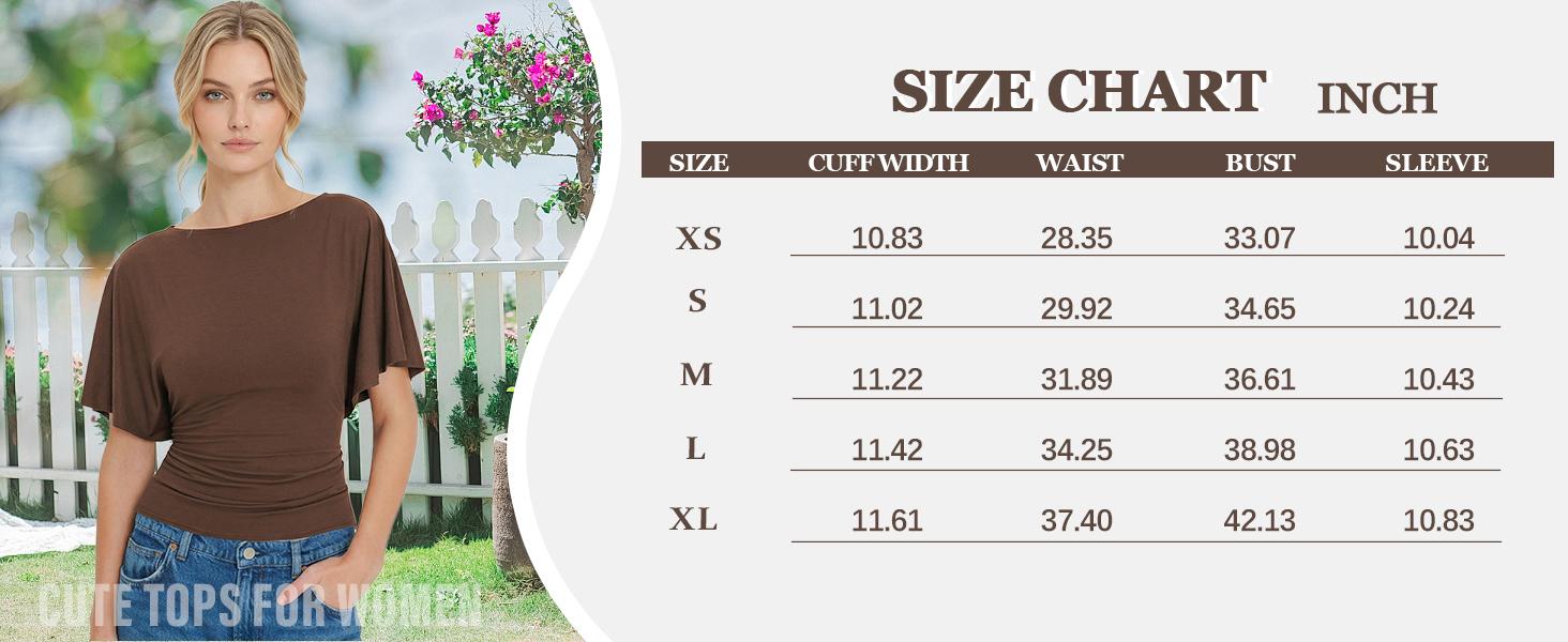 Songling Women's Cinched Waist Shirt Short-Sleeve Boat Neck Knit Top Stylish Streetwear Basic Sports T-Shirt Top Casual Upgraded Modal Fabric