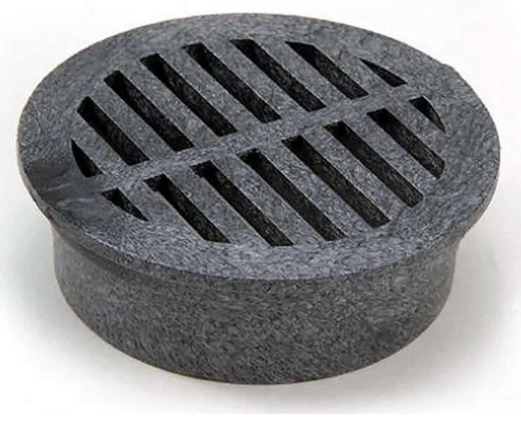 NDS 14 3 in. Black Round Structural Foam Polyolefin Grate