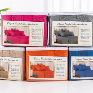 6-pack Luxury 6PCS Bed Sheet Set | Ultra Soft | Queen & King Size | Elegant Home Bedding Collection ️