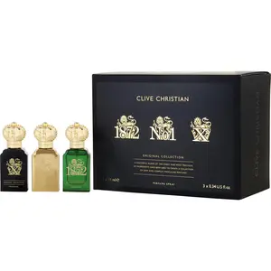 Clive Christian Variety Original Collection Set-Clive Christian 1872 & Clive Christian No 1 & Clive Christian X All Are Perfume Spray 0.3 Oz Mini For Men
