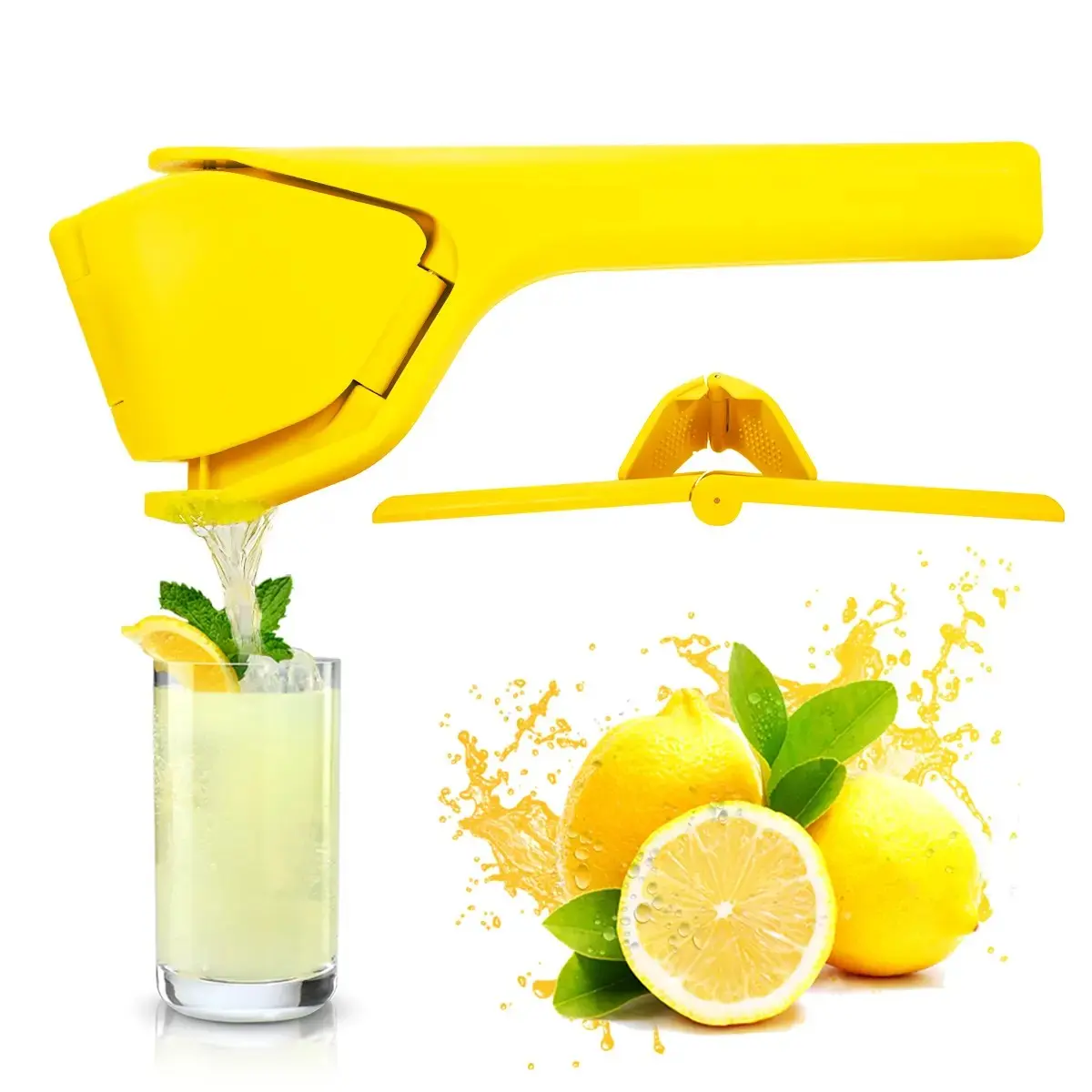 Kitchen Lemon Juicer - The Last One You’ll Ever Need, Maximum Yield, Minimum Effort, Fresh Fruit Juice in 3 Simple Steps
