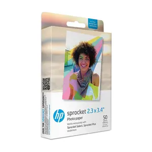 HP Sprocket 2.3" x 3.4" Zink Sticky-Back PhotoPaper 50-Pack