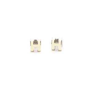 Pre-owned Hermès Mini Pop H Stud Earrings W21083