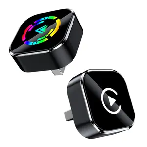 【YURNLV】Wireless CarPlay Adapter for iPhone/Android, Convert Wired to Wireless, Plug & Play, Zero Latency, & Auto-Connect