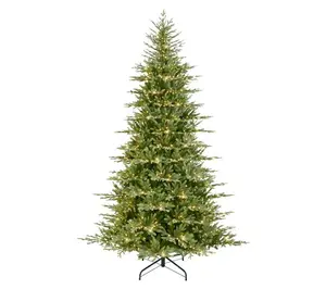 Puleo 9ft Pre-Lit Alberta Spruce Artificial Christmas Tree