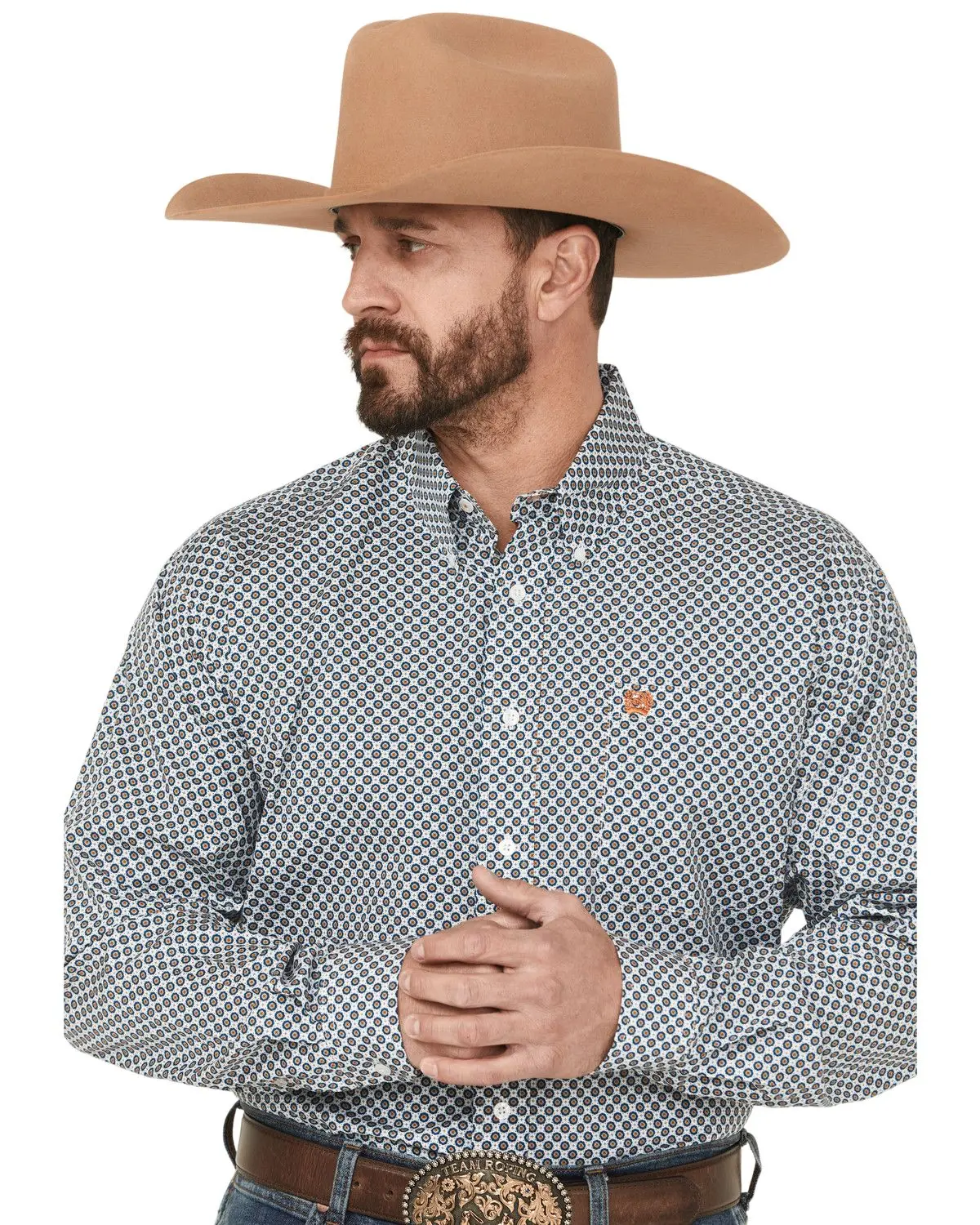 Cinch Men's Men'S Printed Long Sleeve Button-Down Western Shirt - Mtw1105885