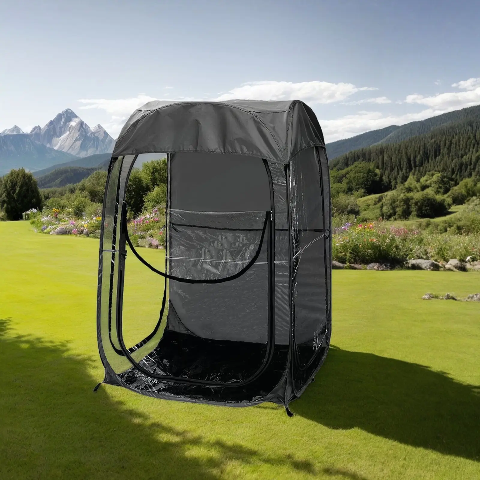 XUAN Easy Set Portable Pop Up Sports Tent - Windproof Outdoor Shelter for Camping, Fishing, Cold Wind and Rain Protection (Outdoor Furniture Accessory)