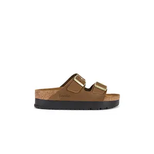 BIRKENSTOCK Arizona Platform Flex in Dark Tea