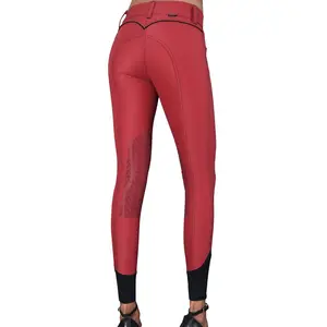 Elara Knee Patch Breech Dark Coral